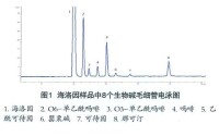 海洛因樣品中8個生物鹼毛細管電泳圖