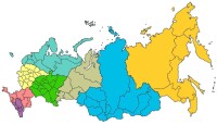 俄羅斯聯邦管區分區圖