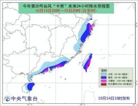 颱風卡努的各種預報圖