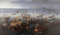 1徠601年繪製的格拉沃利訥海戰油畫