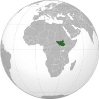 南蘇丹在世界的位置