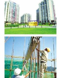 萬科工業化住宅預製梁就位前鋼筋調整