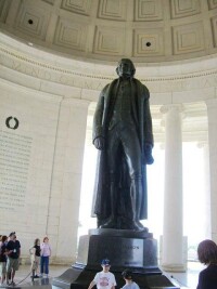 傑弗遜紀念堂的傑弗遜雕像