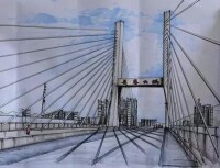 光復路雙塔斜拉式高架橋——長泰大橋