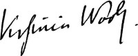 伍爾芙的簽名