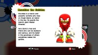 Knuckles profile in Sonic Generations.
