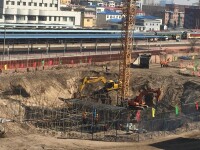 建設中的通遼站高速場地道工程