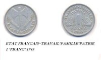 維希法國發行的貨幣