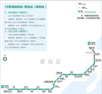 青島地鐵13號線線路走向圖