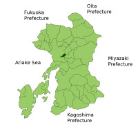 嘉島町在日本熊本縣的位置