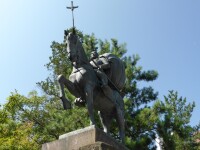 日本金沢城尾山神社前田利家像