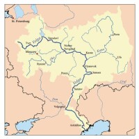 伏爾加河流域圖