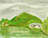 森林公園寫生 布面油畫 61×48cm 2014年