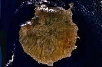 大迦納利島衛星地圖