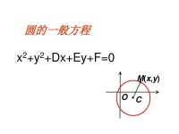 圓的一般方程