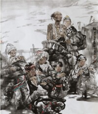 王萬成《風和》（170x200cm）紙本水墨 入選第十二屆全國美展 2012年