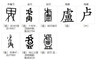 盧姓漢字演變