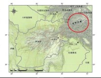 瓦罕走廊地勢圖