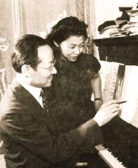 趙元任和趙如蘭父女（1944年）