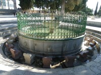 阿克薩清真寺庭院里的水池