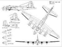 （圖）B-17G的三視圖