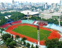 江蘇省五台山體育中心空拍圖