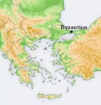 位置險要的希臘城市拜占庭 此時還不是後來的帝國首都