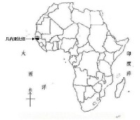 幾內亞比索在非洲位置