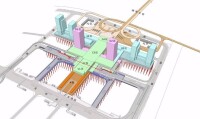 橫琴站綜合交通樞紐示意圖