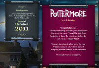 Pottermore開放后網站首頁