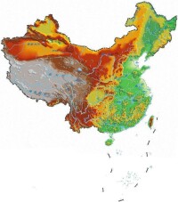 中華人民共和國地貌圖