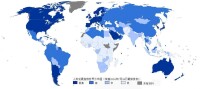 2014人類發展指數世界分布圖