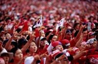 2002韓日世界盃現場應援人群