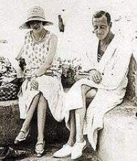 德米特里大公與妻子Audrey Emery