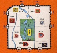 北京城內八旗方點陣圖