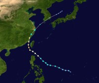 2001年第2號颱風“飛燕”路徑圖