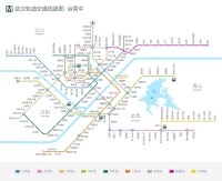 武漢地鐵線路圖（截至2019年2月）