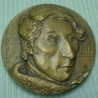 蘇聯出品的德國音樂名人韋伯大銅章