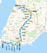 青島地鐵3號線線路走向圖