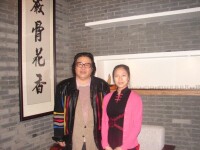 劉大印生活照（左）
