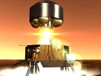 火星樣品回送探測器飛離火星表面設想圖