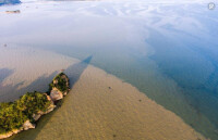 湖北省最大的淡水湖洪湖乾涸見底