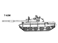 T-62M主戰坦克線圖