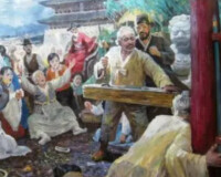 朝鮮畫家崔革新筆下的《喪國之痛》