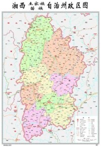 湘西州地圖