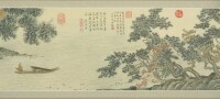 東台發綉——溪山漁隱圖