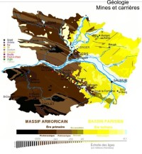 曼恩-盧瓦爾省地質圖