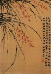 《紅蘭花圖》北京故宮博物院藏