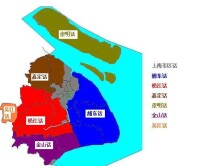 上海市境內方言分佈地圖