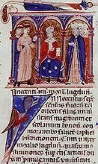 諾森四世與眾主教在第一屆里昂大公會議